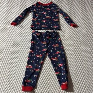 Pajamarama Kids Festive Pajama Set - Navy and Red